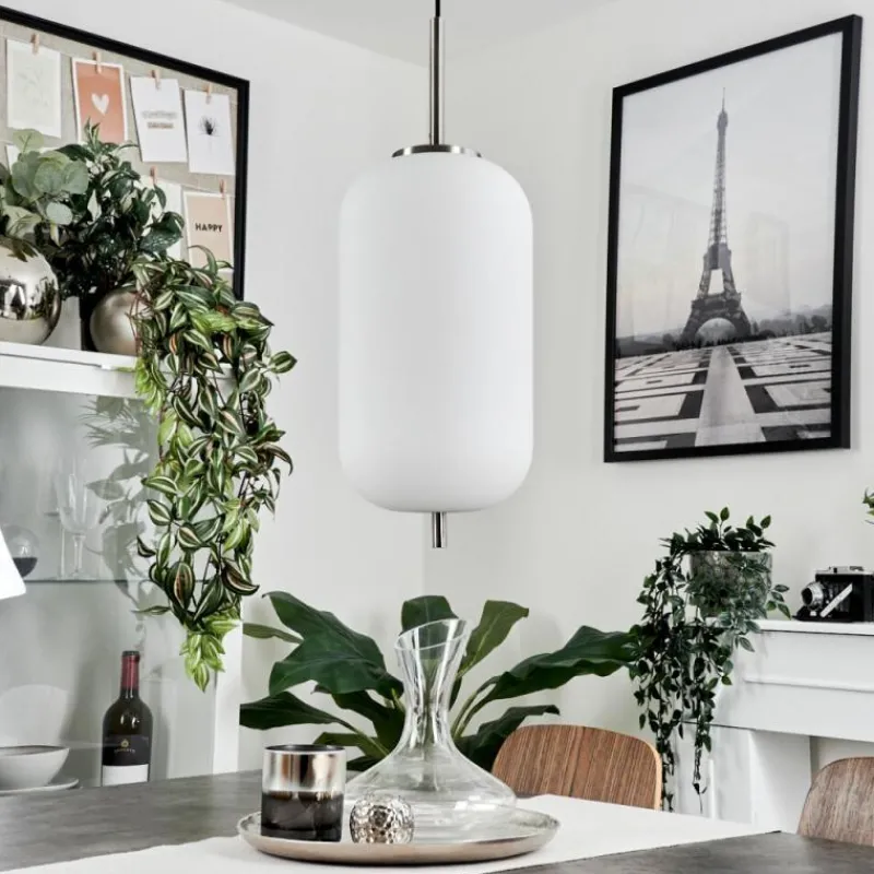 hofstein Suspension Verbania Nickel mat, 1 lumière