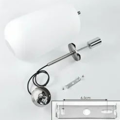 hofstein Suspension Verbania Nickel mat, 1 lumière