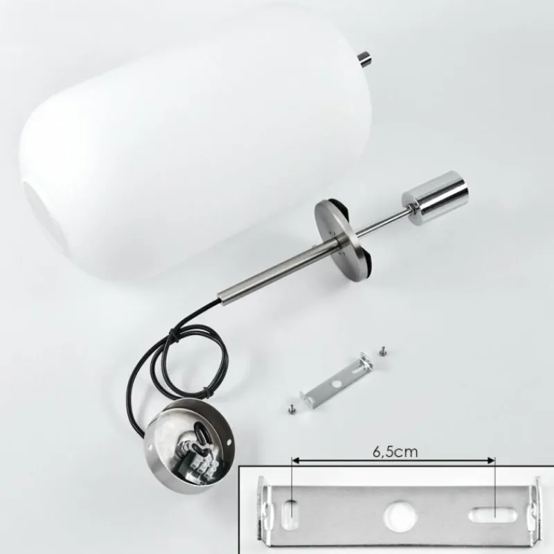 hofstein Suspension Verbania Nickel mat, 1 lumière