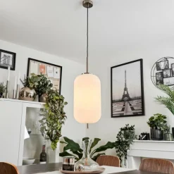 hofstein Suspension Verbania Nickel mat, 1 lumière