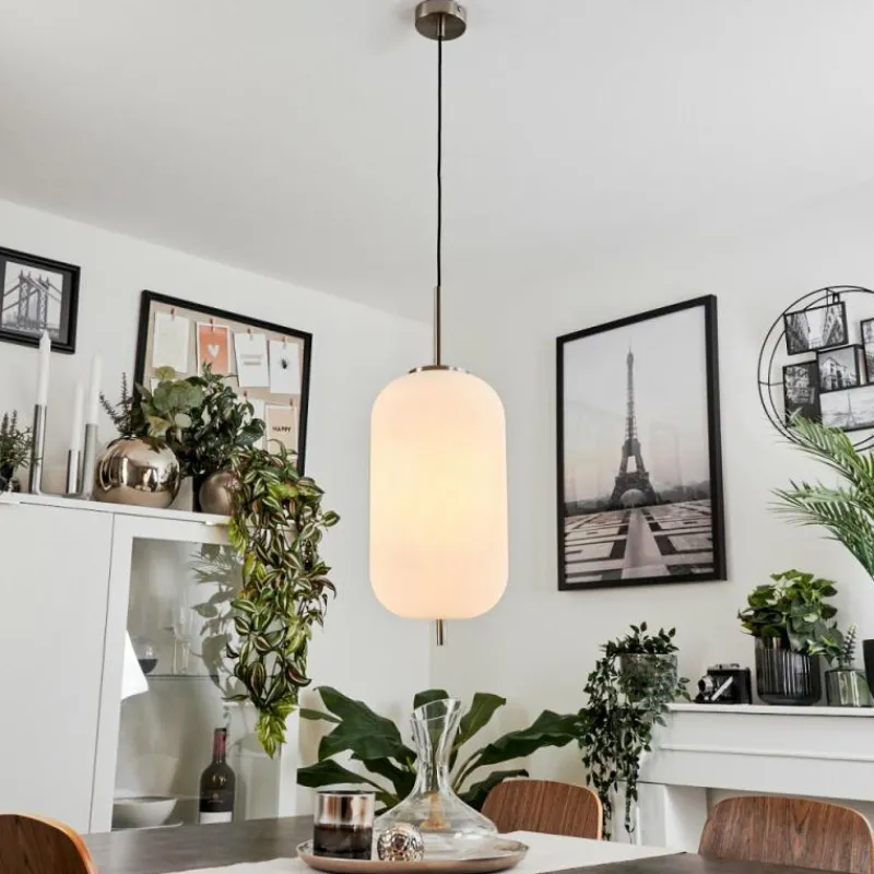 hofstein Suspension Verbania Nickel mat, 1 lumière