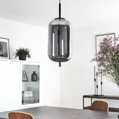 hofstein Suspension Verbania Noir, 1 lumière