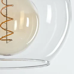 hofstein Suspension Verre 15 cm, 20 cm, 25 cm Koyoto Clair, 3 lumières