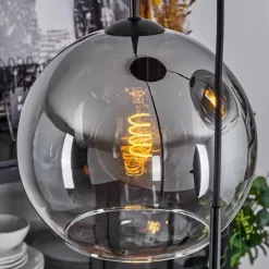 Suspension Verre Fumé-hofstein Suspension Verre 20 cm, 25 cm, 30cm Koyoto Clair, Fumé, 3 lumières