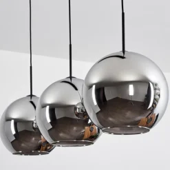 Suspension Verre Fumé-hofstein Suspension Verre 30 cm Koyoto Chrome, Fumé, 3 lumières