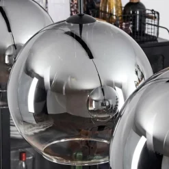 Suspension Verre Fumé-hofstein Suspension Verre 30 cm Koyoto Clair, Fumé, 3 lumières