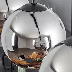 Suspension Verre Fumé-hofstein Suspension Verre 15 cm Koyoto Chrome, Fumé, 4 lumières