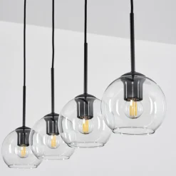 hofstein Suspension Verre 15 cm Koyoto Clair, 4 lumières