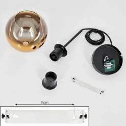 hofstein Suspension Verre 15 cm Koyoto Or, Clair, 1 lumière