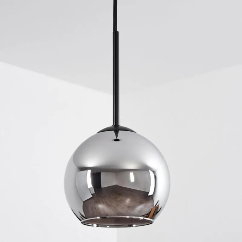 Suspension Verre Fumé-hofstein Suspension Verre 15 cm Koyoto Chrome, Fumé, 1 lumière