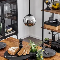 Suspension Verre Fumé-hofstein Suspension Verre 15 cm Koyoto Chrome, Fumé, 1 lumière