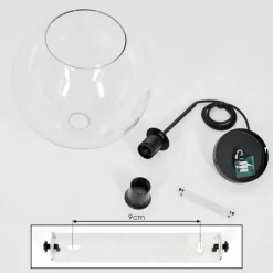 hofstein Suspension Verre 25 cm Koyoto Clair, 1 lumière