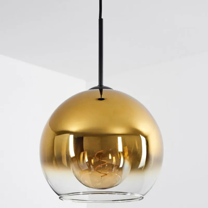 hofstein Suspension Verre 25 cm Koyoto Or, Clair, 1 lumière