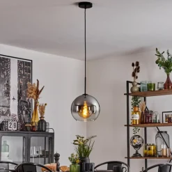 Suspension Verre Fumé-hofstein Suspension Verre 25 cm Koyoto Clair, Fumé, 1 lumière