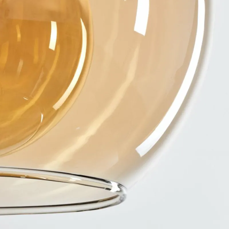 hofstein Suspension Verre 25 cm Koyoto Ambre, 1 lumière