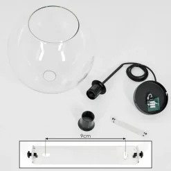 hofstein Suspension Verre 30 cm Koyoto Clair, 1 lumière