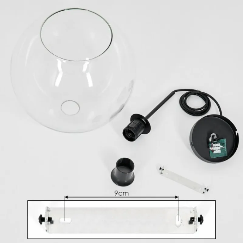 hofstein Suspension Verre 30 cm Koyoto Clair, 1 lumière