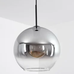 Suspension Verre Fumé-hofstein Suspension Verre 30 cm Koyoto Clair, Fumé, 1 lumière