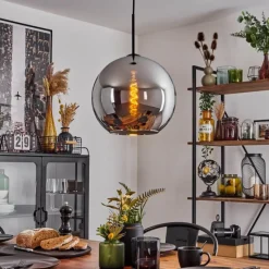 hofstein Suspension Verre 30 cm Koyoto Chrome, 1 lumière