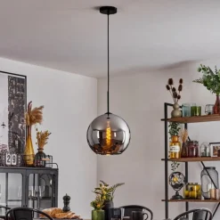 hofstein Suspension Verre 30 cm Koyoto Chrome, 1 lumière