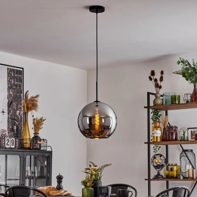 hofstein Suspension Verre 30 cm Koyoto Chrome, 1 lumière