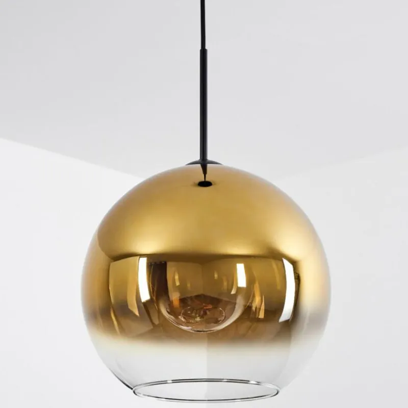 hofstein Suspension Verre 30 cm Koyoto Or, Clair, 1 lumière