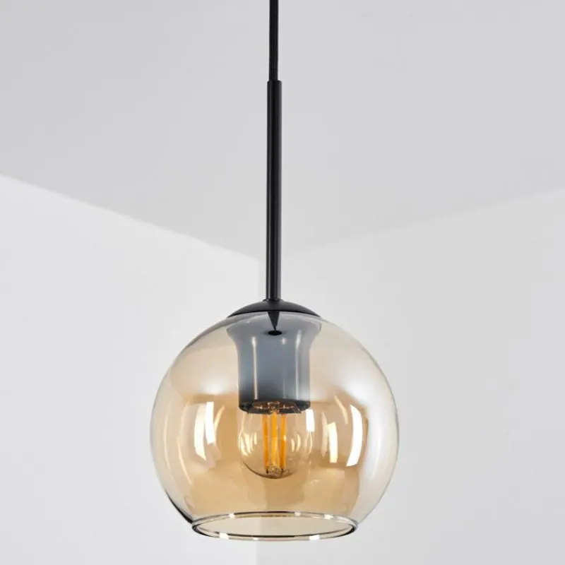 hofstein Suspension Verre 15 cm Koyoto Ambre, 1 lumière