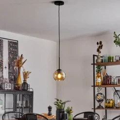 hofstein Suspension Verre 15 cm Koyoto Ambre, 1 lumière