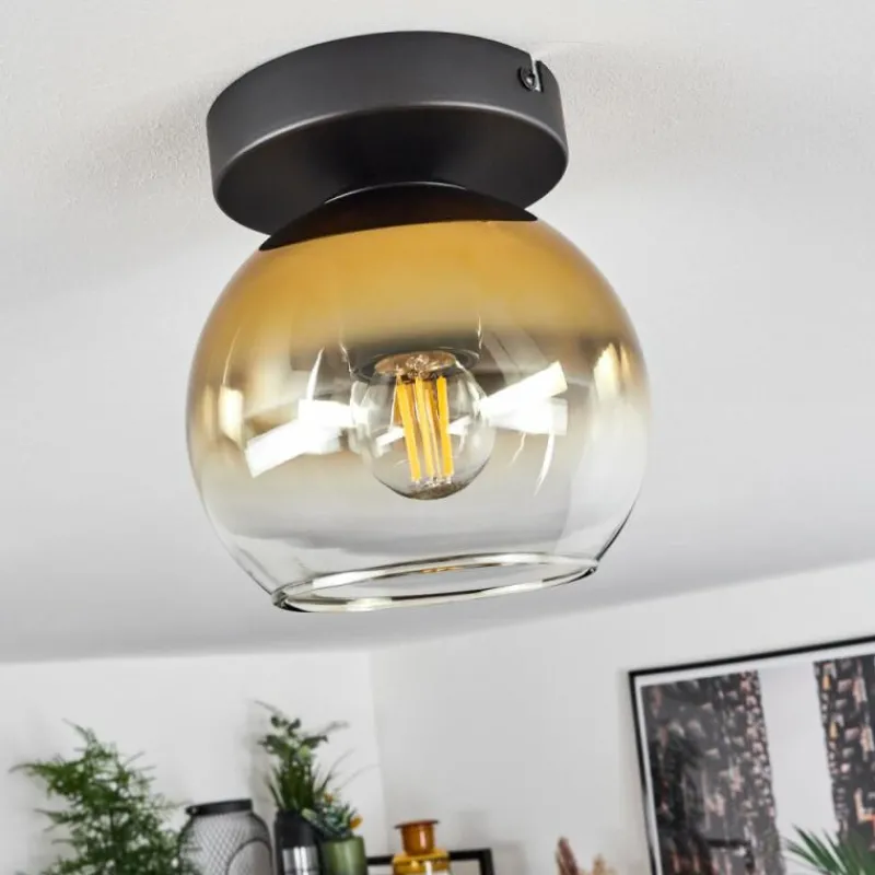 hofstein Suspension Verre 15 cm Koyoto Or, Clair, 1 lumière