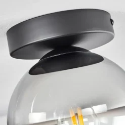 Suspension Verre Fumé-hofstein Suspension Verre 15 cm Koyoto Chrome, Clair, Fumé, 1 lumière