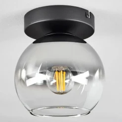 Suspension Verre Fumé-hofstein Suspension Verre 15 cm Koyoto Chrome, Clair, Fumé, 1 lumière