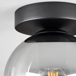 Suspension Verre Fumé-hofstein Suspension Verre 15 cm Koyoto Clair, Fumé, 1 lumière