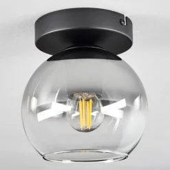 Suspension Verre Fumé-hofstein Suspension Verre 15 cm Koyoto Clair, Fumé, 1 lumière