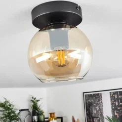 hofstein Suspension Verre 15 cm Koyoto Ambre, 1 lumière