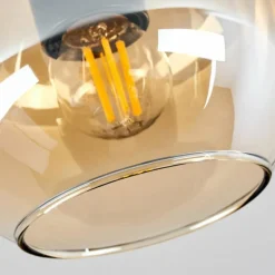 hofstein Suspension Verre 15 cm Koyoto Ambre, 1 lumière