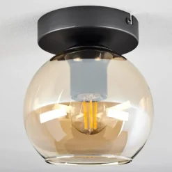 hofstein Suspension Verre 15 cm Koyoto Ambre, 1 lumière