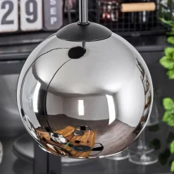 Suspension Verre Fumé-hofstein Suspension Verre 15 cm Koyoto Chrome, Fumé, 3 lumières