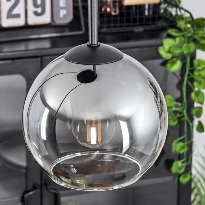 Suspension Verre Fumé-hofstein Suspension Verre 15 cm Koyoto Clair, Fumé, 3 lumières