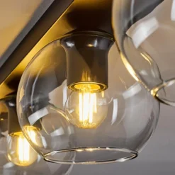 hofstein Suspension Verre 15 cm Koyoto Clair, 4 lumières