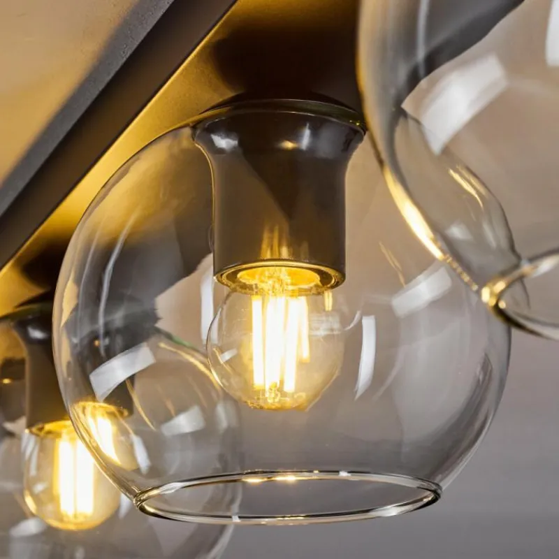 hofstein Suspension Verre 15 cm Koyoto Clair, 4 lumières