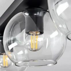 hofstein Suspension Verre 15 cm Koyoto Clair, 4 lumières