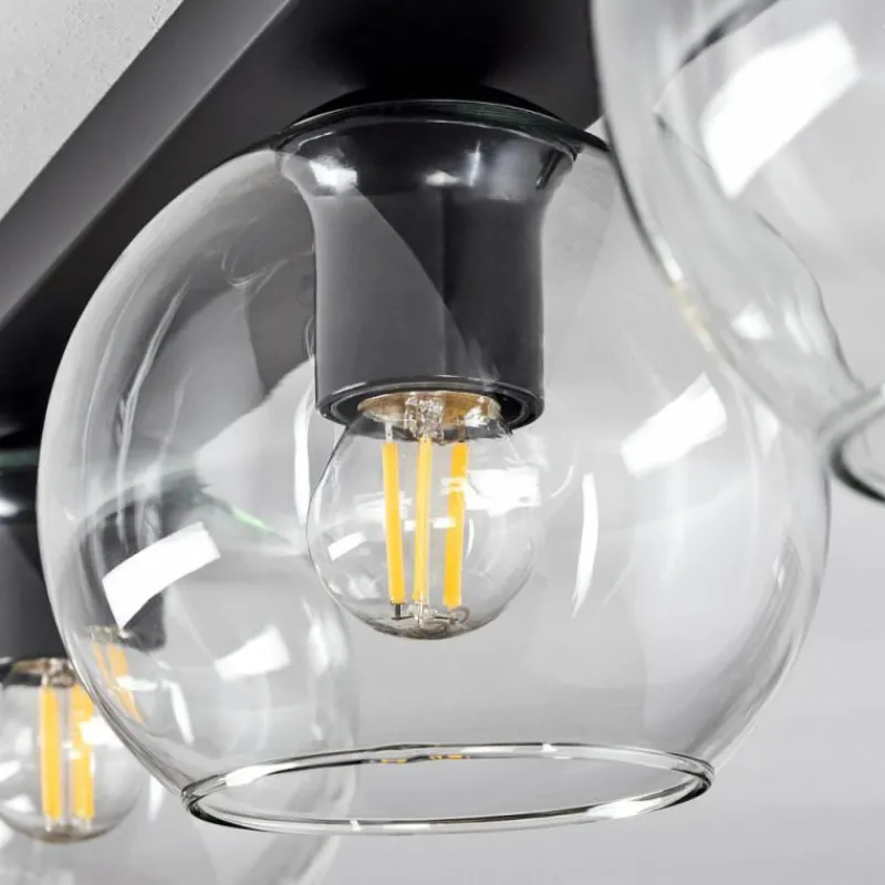 hofstein Suspension Verre 15 cm Koyoto Clair, 4 lumières