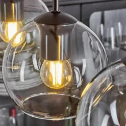 hofstein Suspension Verre 15 cm Koyoto Clair, 3 lumières