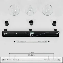 hofstein Suspension Verre 15 cm Koyoto Clair, 3 lumières