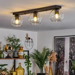 hofstein Suspension Verre 15 cm Koyoto Clair, 3 lumières