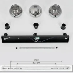 Suspension Verre Fumé-hofstein Suspension Verre 15 cm Koyoto Clair, Fumé, 3 lumières