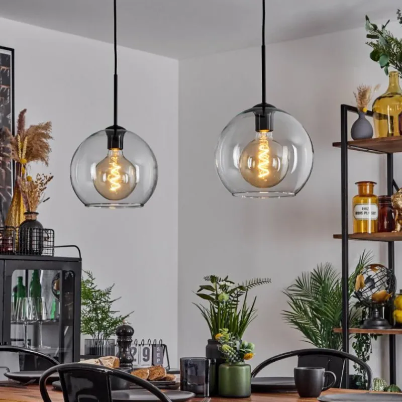 hofstein Suspension Verre 25 cm Koyoto Clair, 2 lumières