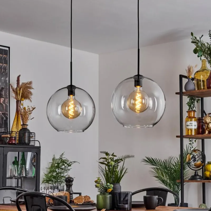 hofstein Suspension Verre 30 cm Koyoto Clair, 2 lumières