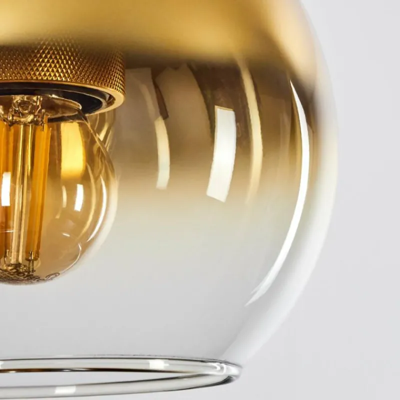 hofstein Suspension Verre 15 cm Koyoto Or, Noir, 1 lumière