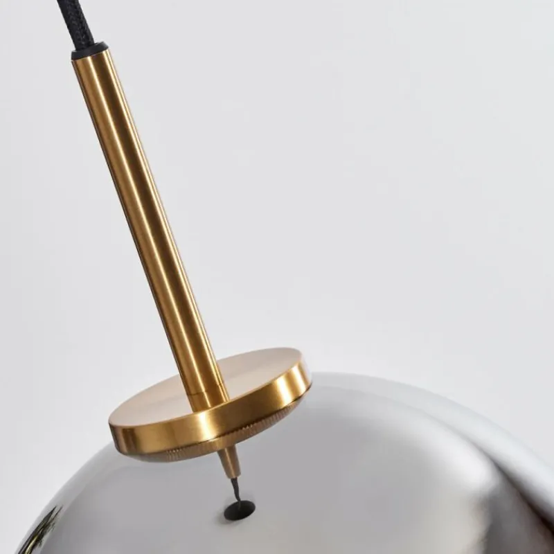 hofstein Suspension Verre 20 cm Koyoto Or, Noir, 1 lumière